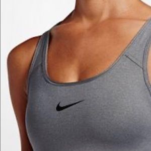 Nike Pro Classic Grey Padded Sports Bra (M)